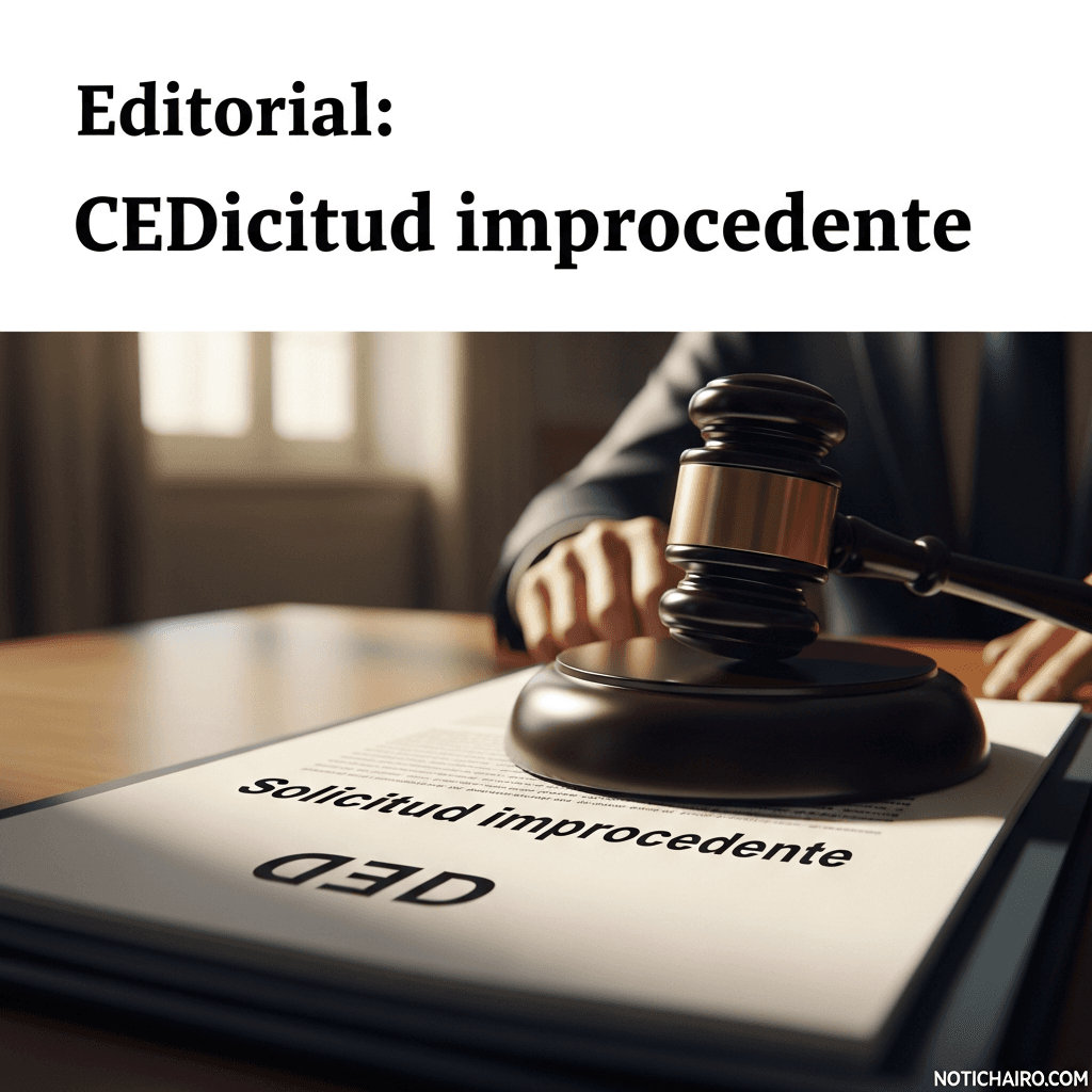 Editorial: CED: solicitud improcedente