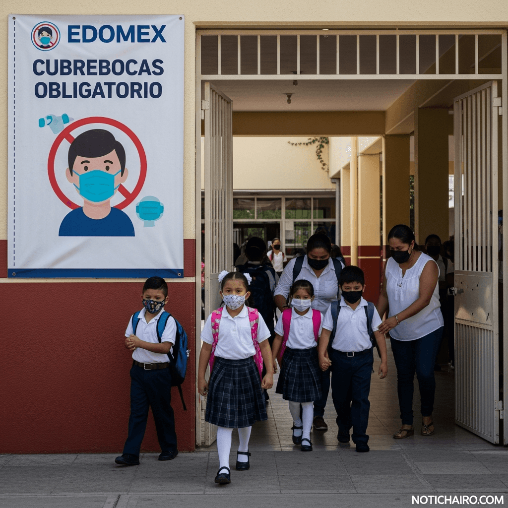 Edomex: por sarampión, cubrebocas será requisito en escuelas