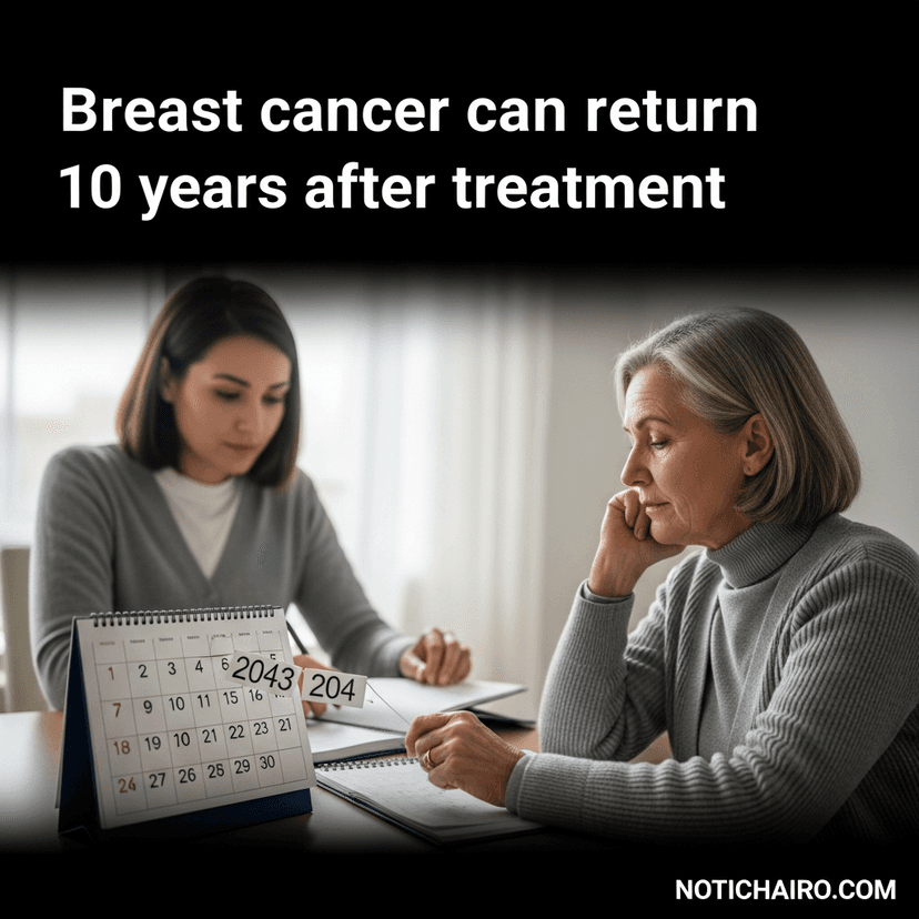 El cáncer de mama puede volver 10 años después del tratamiento