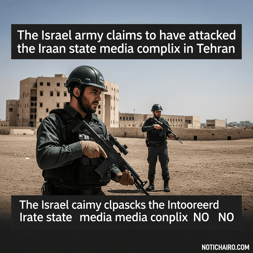El Ejército israelí asegura haber atacado el complejo de medios estatales iraní en Teherán