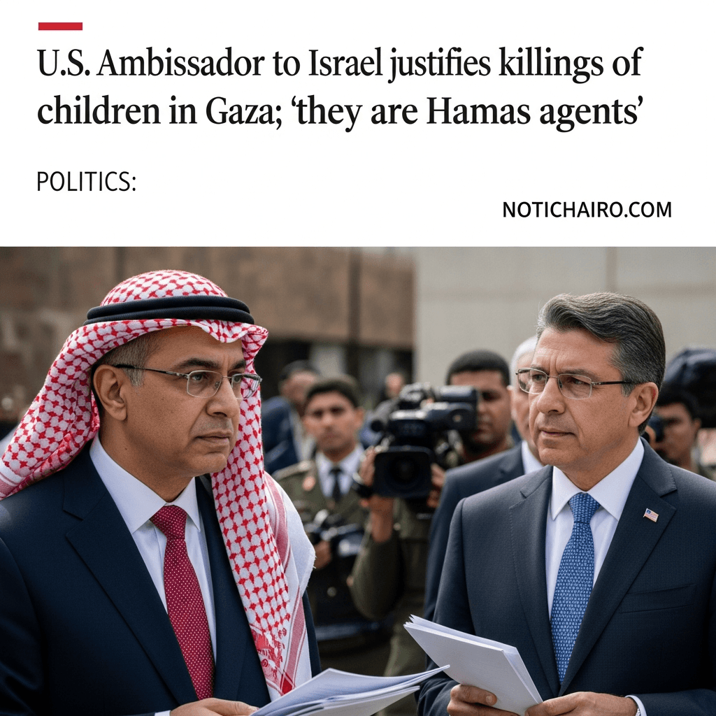 Embajador de EU en Israel justifica asesinatos de niños en Gaza; “son agentes de Hamas”