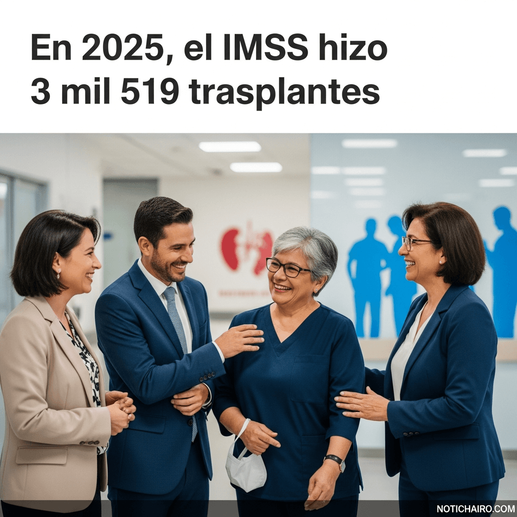 En 2025, el IMSS hizo 3 mil 519 trasplantes
