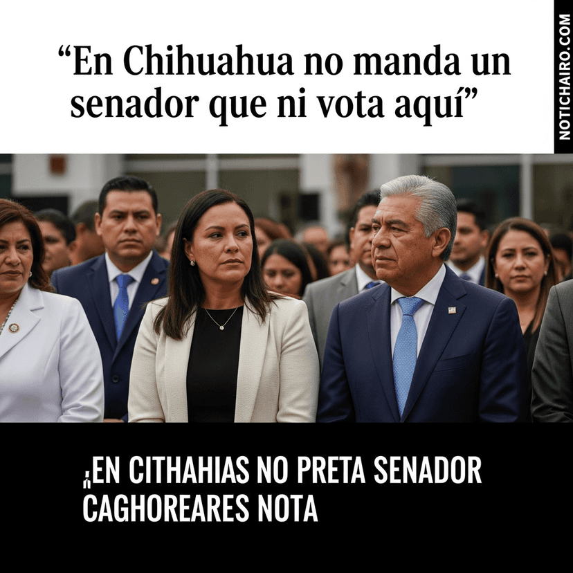 “En Chihuahua no manda un senador que ni vota aquí”