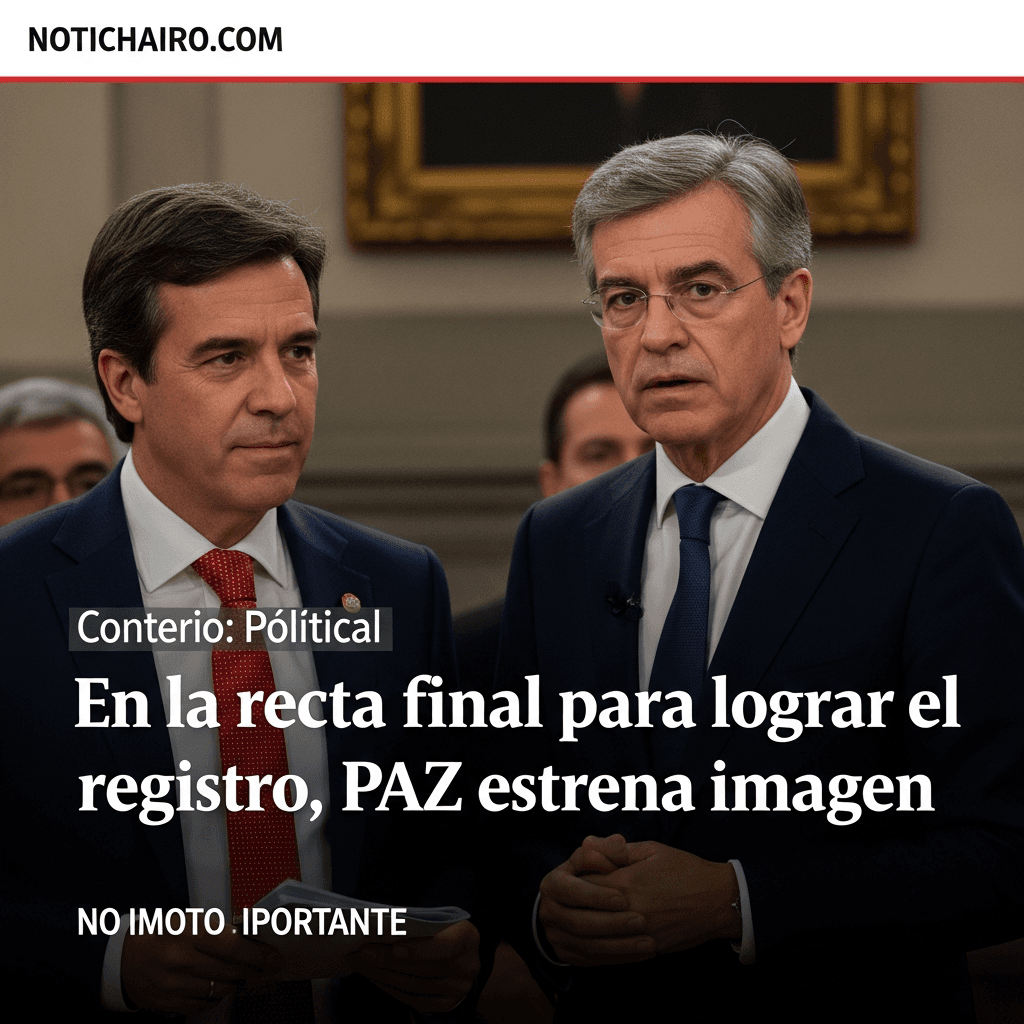 En la recta final para lograr el registro, PAZ estrena imagen