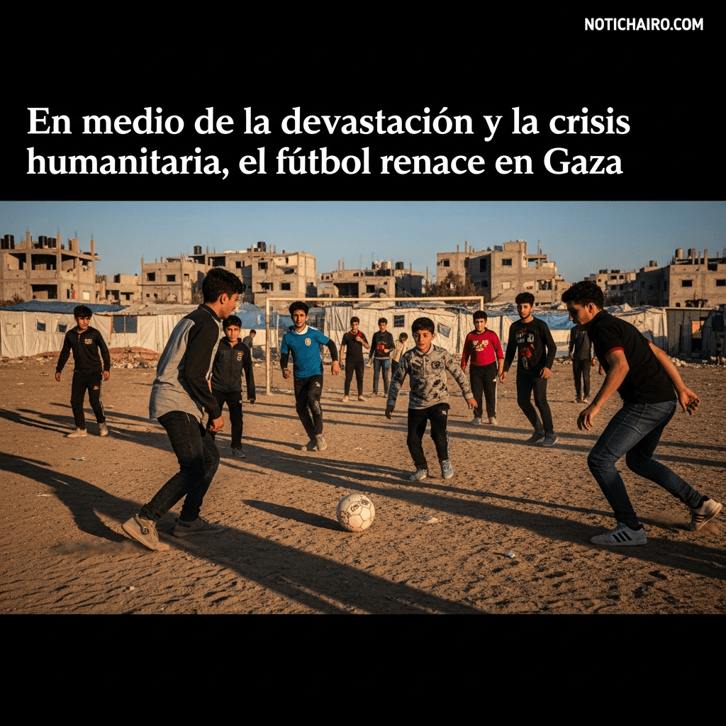 En medio de la devastación y la crisis humanitaria, el futbol renace en Gaza
