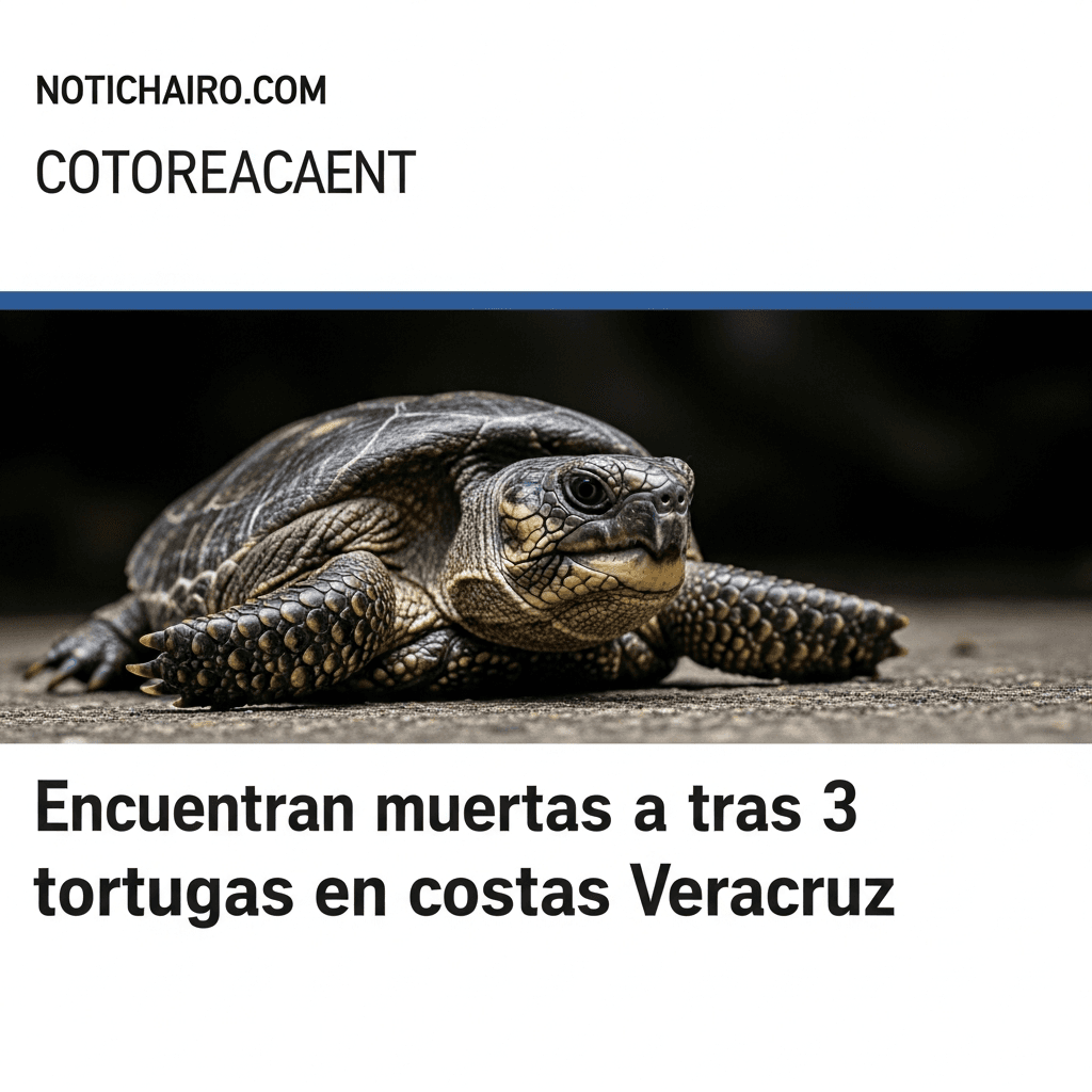 Encuentran muertas a otras 3 tortugas en costas de Veracruz
