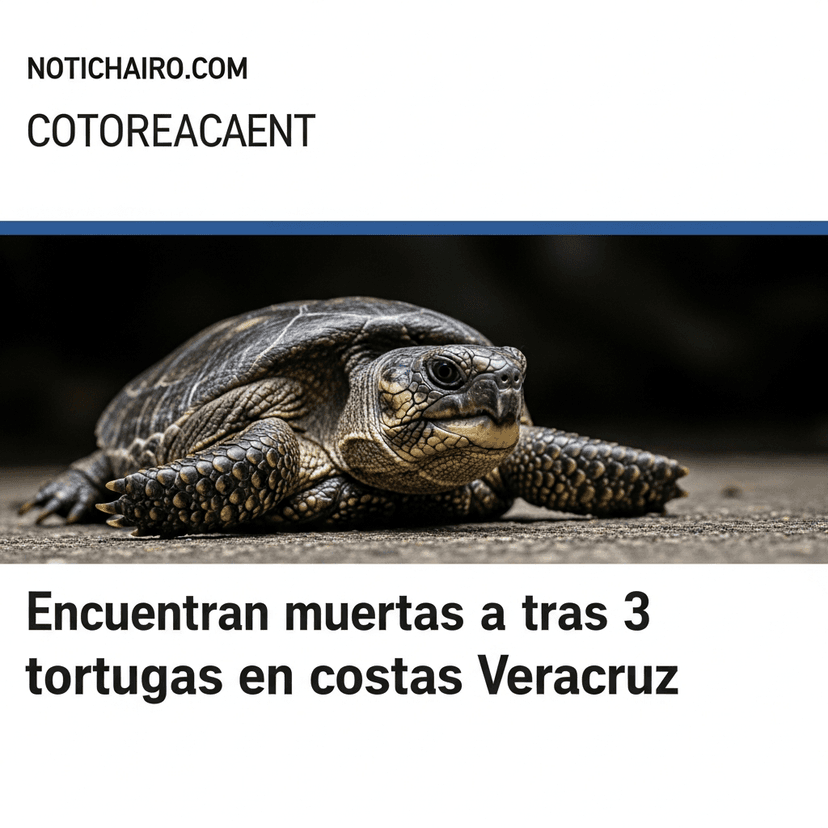Encuentran muertas a otras 3 tortugas en costas de Veracruz