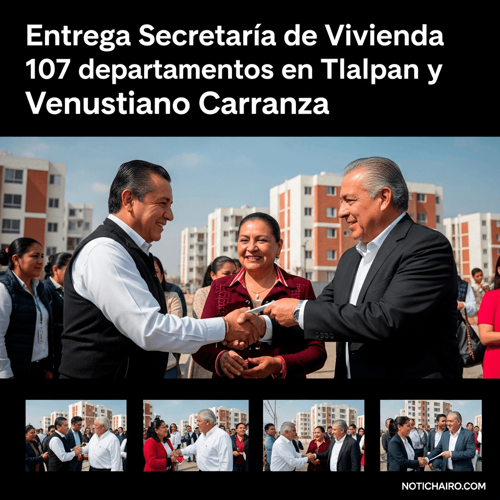 Entrega Secretaría de Vivienda 107 departamentos en Tlalpan y Venustiano Carranza