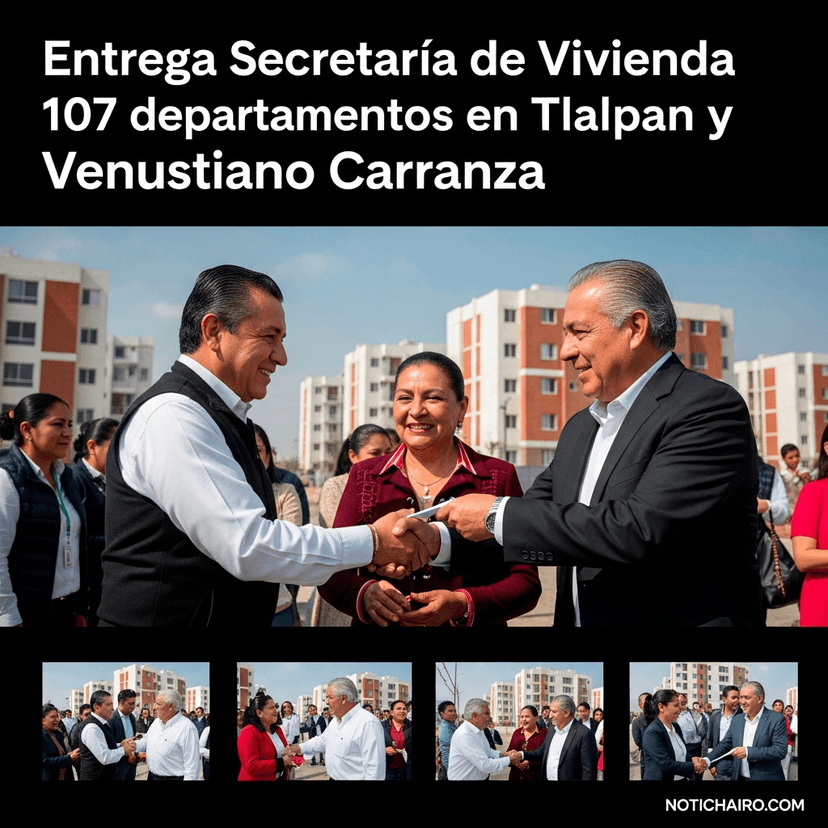 Entrega Secretaría de Vivienda 107 departamentos en Tlalpan y Venustiano Carranza