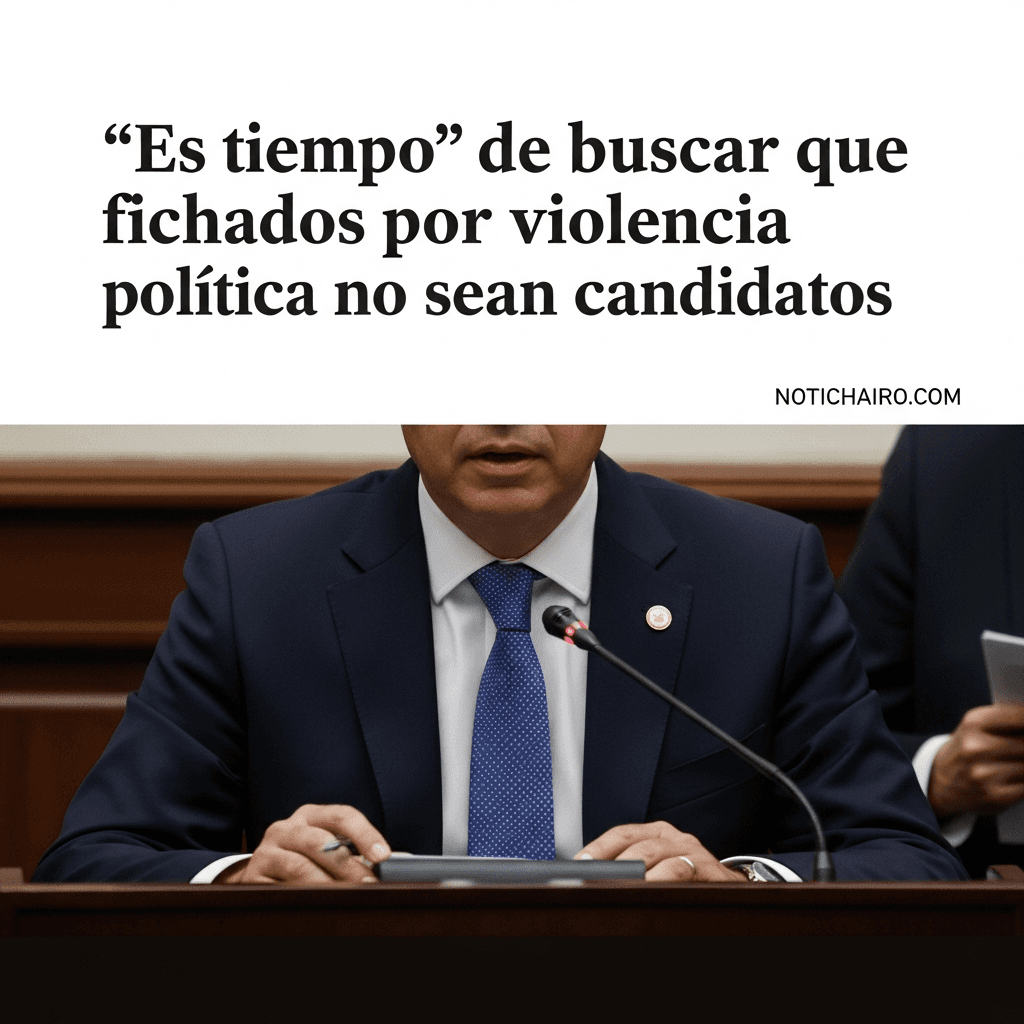 “Es tiempo” de buscar que fichados por violencia política no sean candidatos