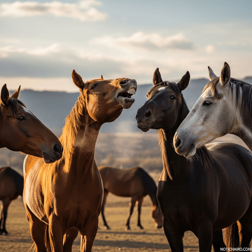 Estudio: los caballos relinchan para encontrar nuevos amigos