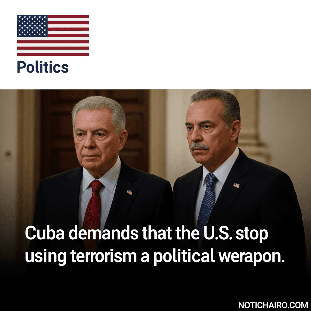 Exige Cuba a EU ya no usar el terrorismo como arma política