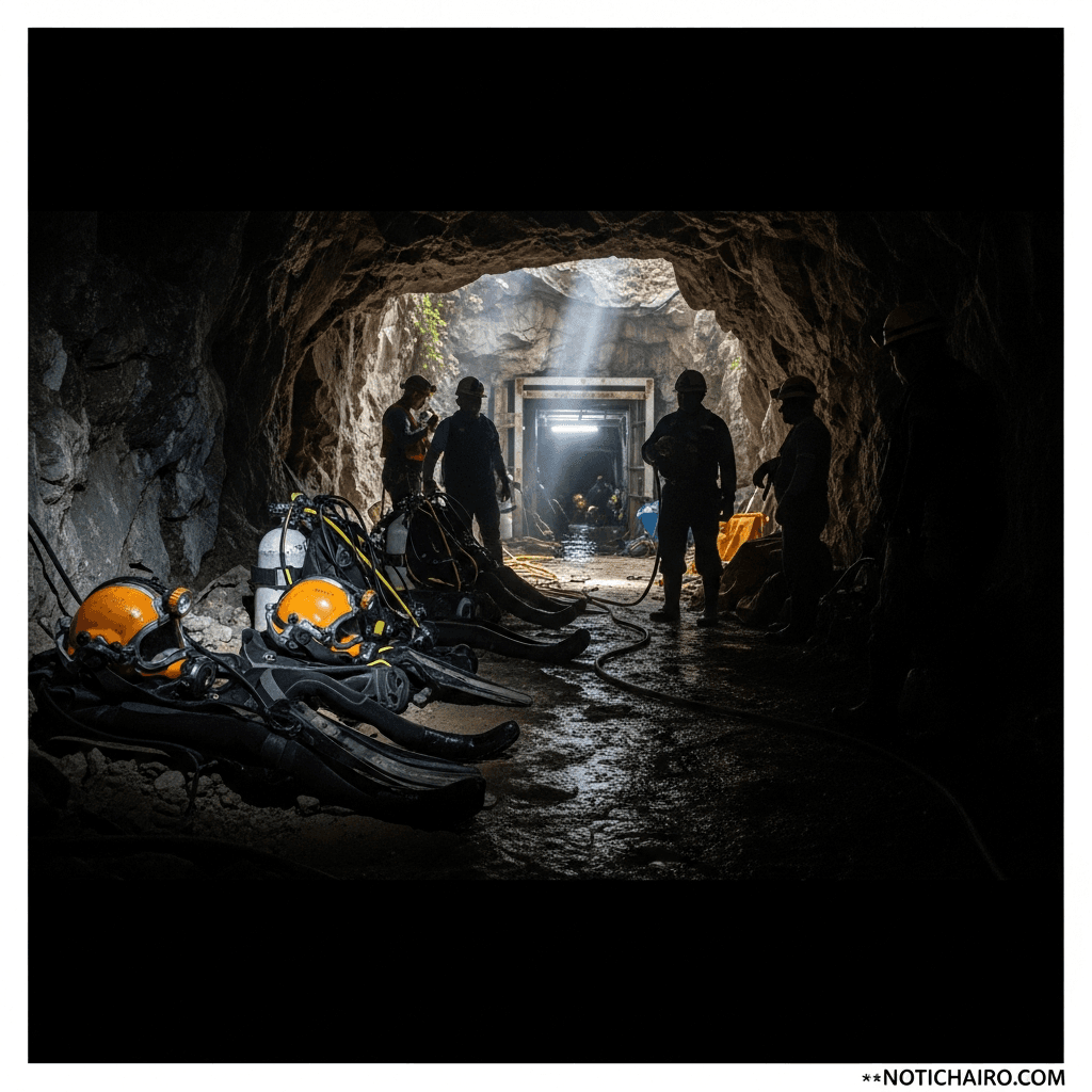 Falla primera incursión de buzos en mina de Sinaloa; retomaron labores hoy en la madrugada