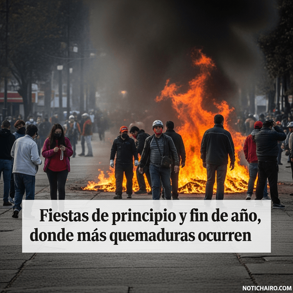 Fiestas de principio y fin de año, donde más quemaduras ocurren