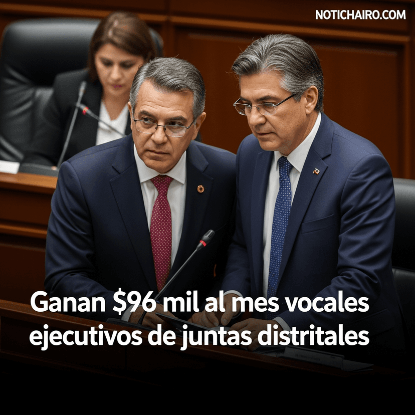 Ganan $96 mil al mes vocales ejecutivos de juntas distritales