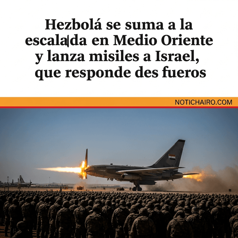 Hezbolá se suma a la escalada en Medio Oriente y lanza misiles a Israel, que responde al fuego