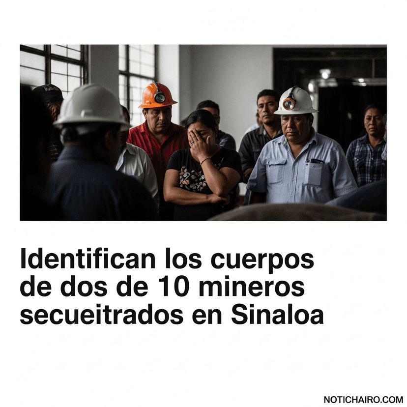 Identifican los cuerpos de dos de 10 mineros secuestrados en Sinaloa