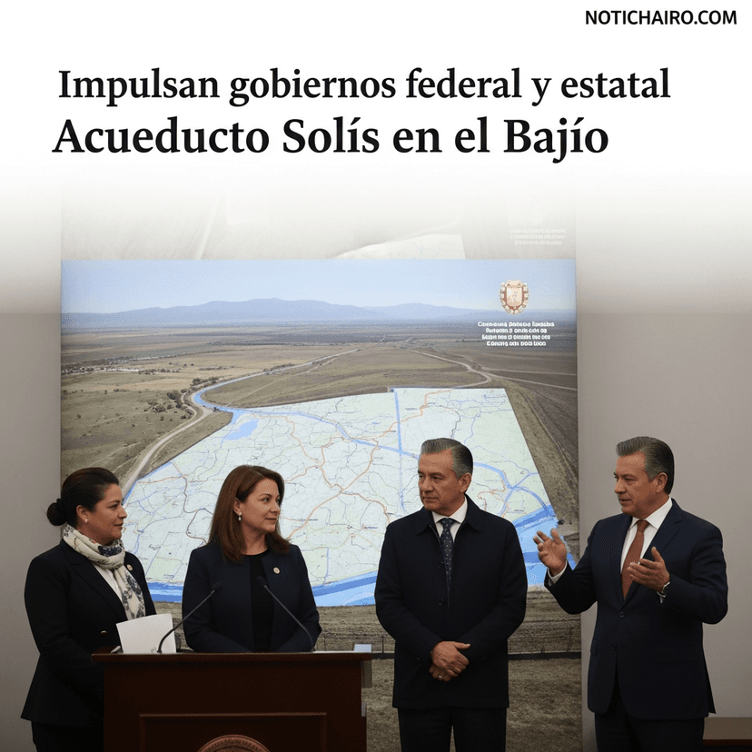 Impulsan gobiernos federal y estatal Acueducto Solís en el Bajío