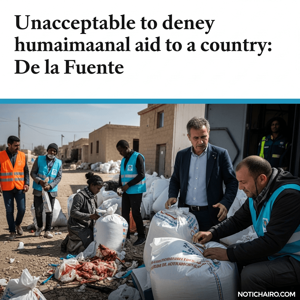 Inaceptable, negar la ayuda humanitaria a un país: De la Fuente