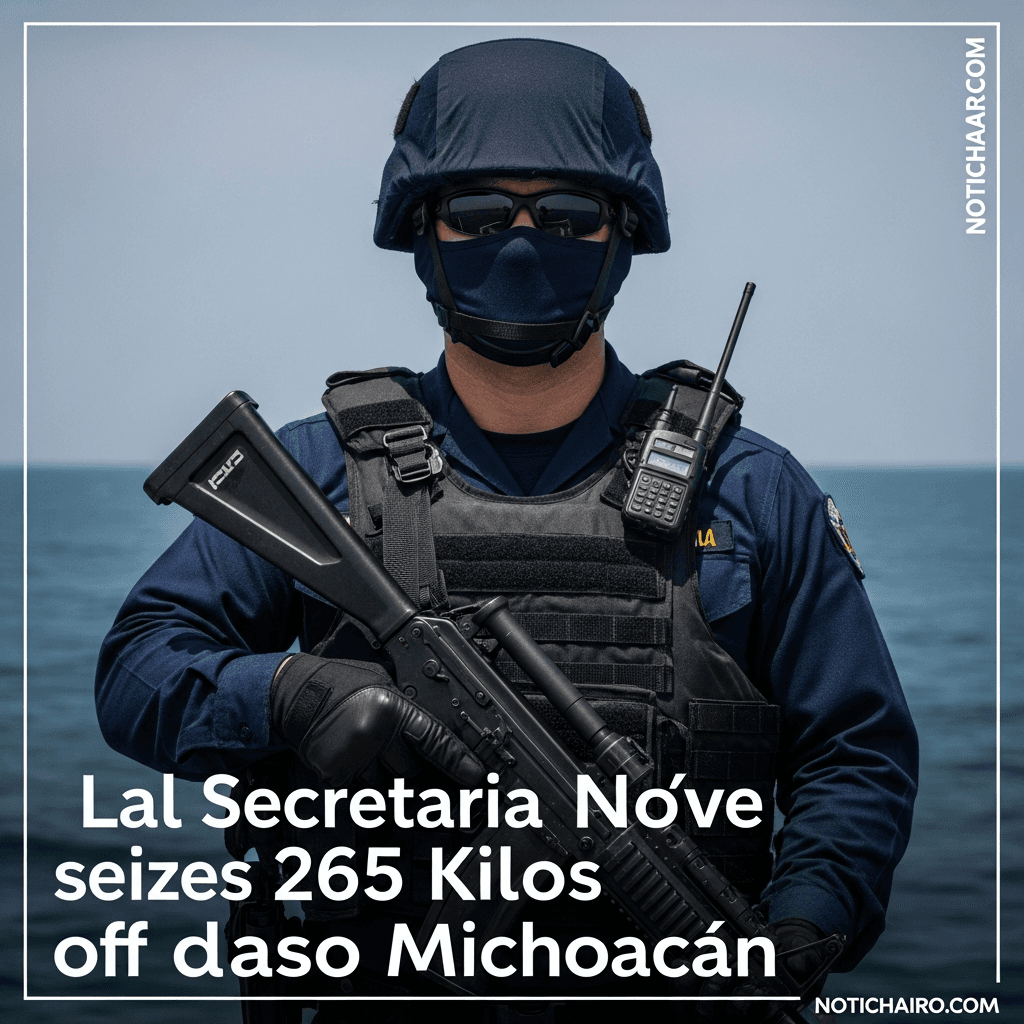Incauta la Secretaría de Marina 265 kilos de cocaína en costas de Michoacán