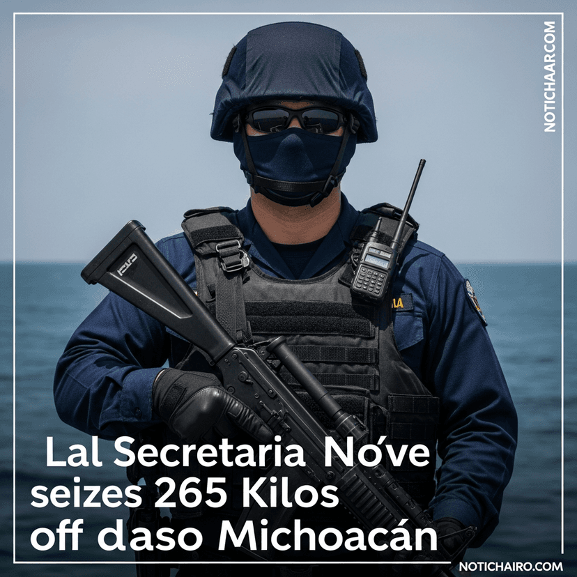 Incauta la Secretaría de Marina 265 kilos de cocaína en costas de Michoacán