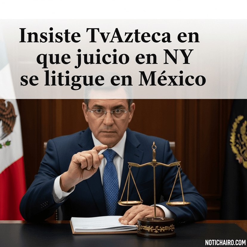 Insiste TvAzteca en que juicio en NY se litigue en México