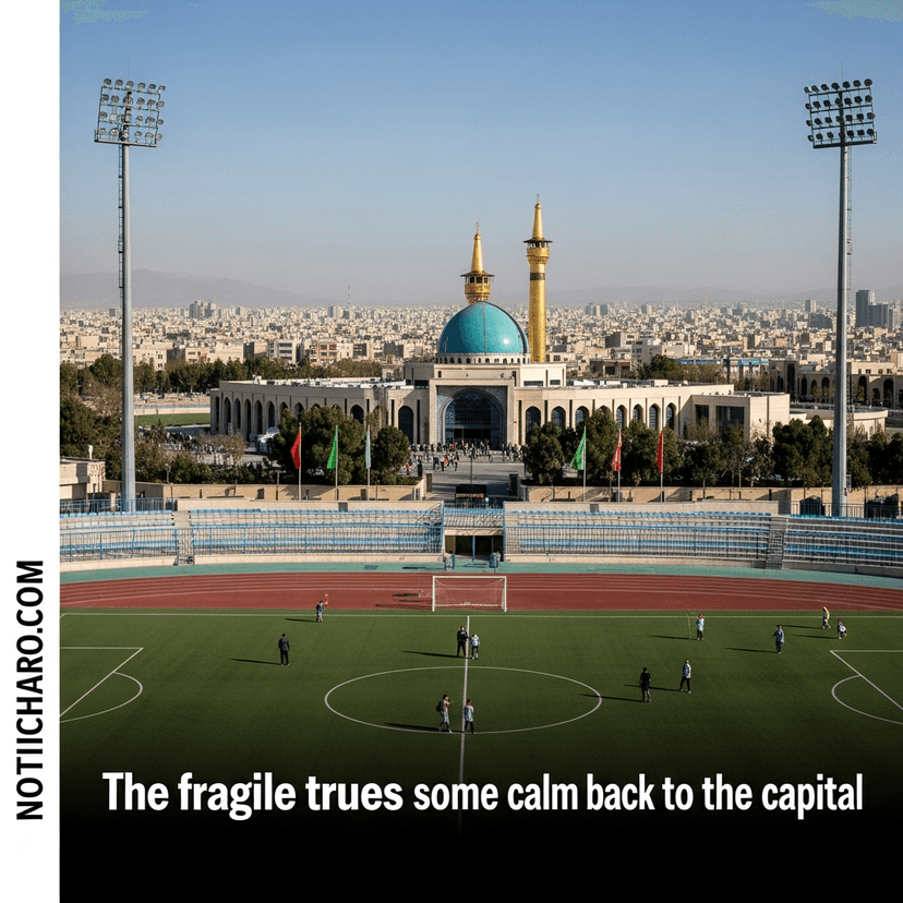 La frágil tregua regresa un poco de calma a la capital iraní