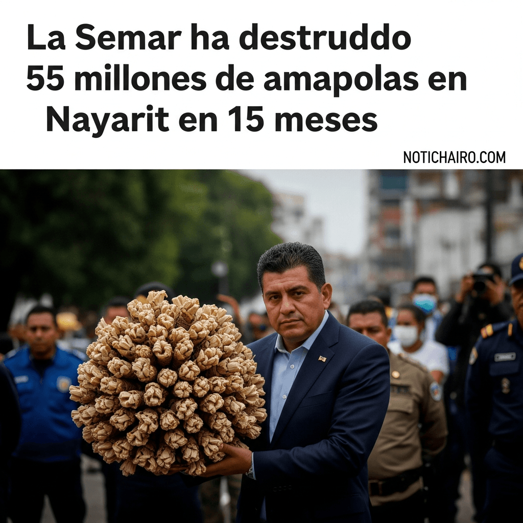 La Semar ha destruido 55 millones de amapolas en Nayarit en 15 meses