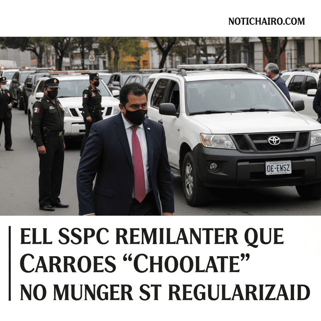 La SSPC recuerda que ya no se regularizarán autos chocolates