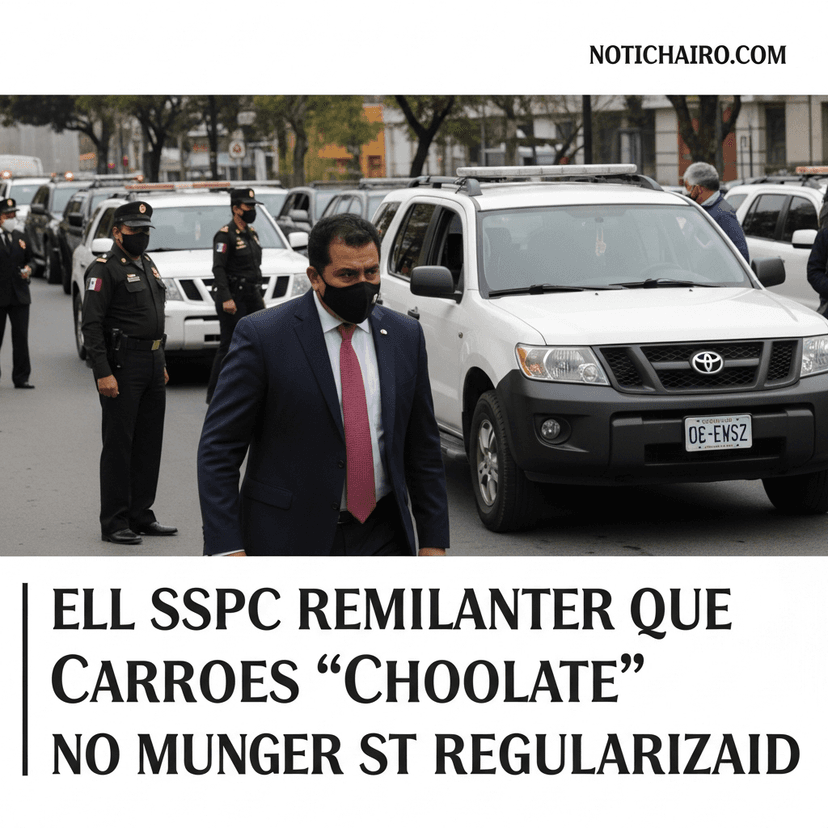 La SSPC recuerda que ya no se regularizarán autos chocolates