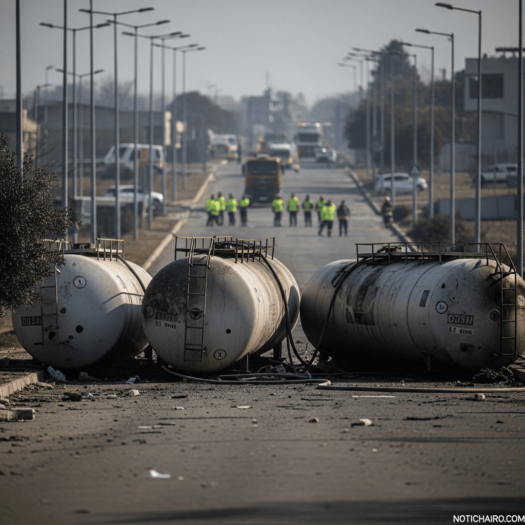 Lanzan bombas molotov a 7 pipas cargadas con gas LP en alcaldía de Aldama