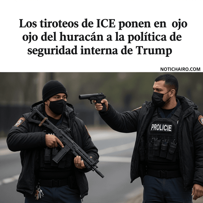 Los tiroteos de ICE ponen en el ojo del huracán a la política de seguridad interna de Trump