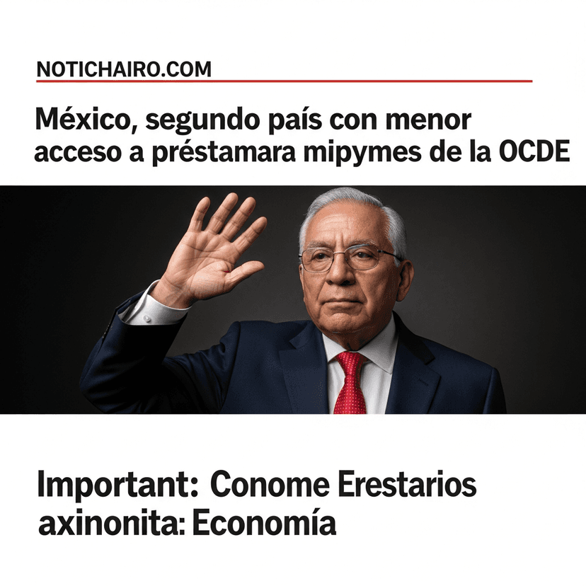México, segundo país con menor acceso a préstamos para mipymes de la OCDE