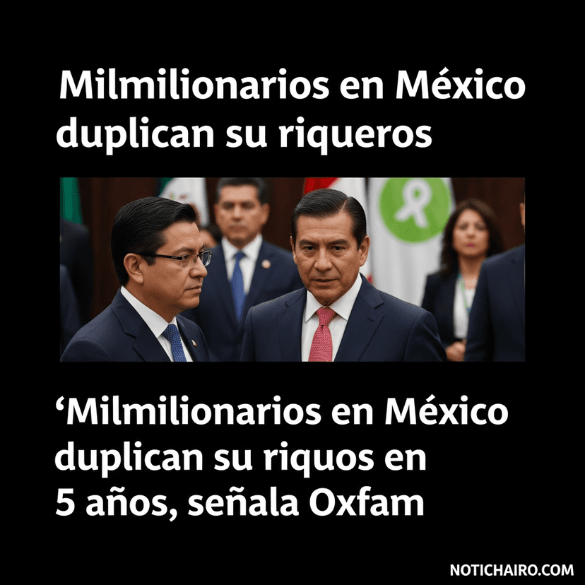 Milmillonarios en México duplican su riqueza en 5 años, señala Oxfam
