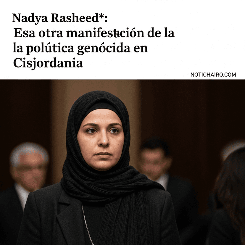 Nadya Rasheed*: Esa otra manifestación de la política genocida en Cisjordania