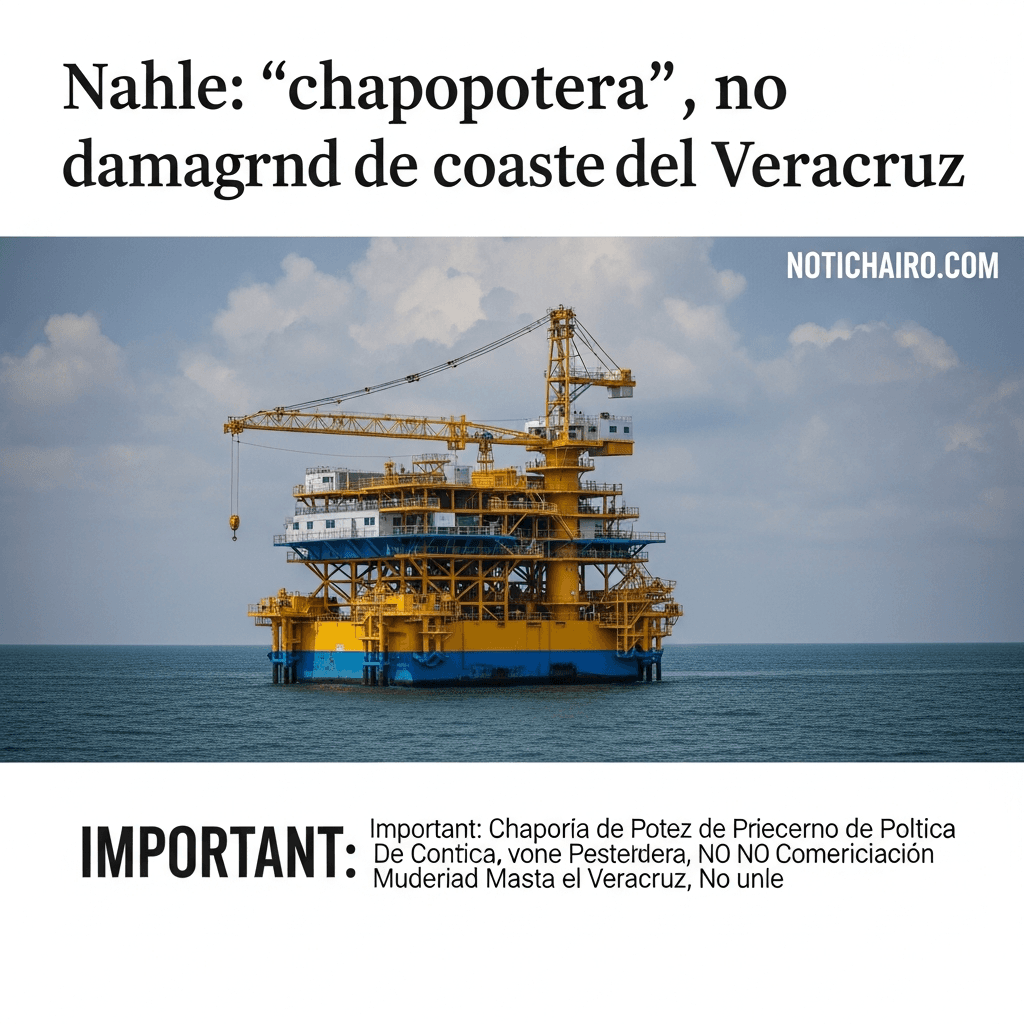 Nahle: “chapopotera”, no plataforma petrolera, dañó las costas de Veracruz