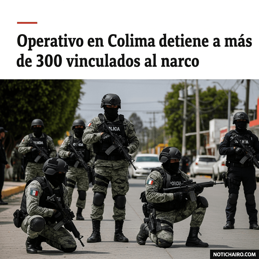 Operativo en Colima detiene a más de 300 vinculados al narco