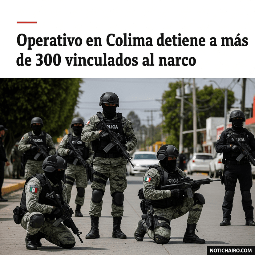 Operativo en Colima detiene a más de 300 vinculados al narco