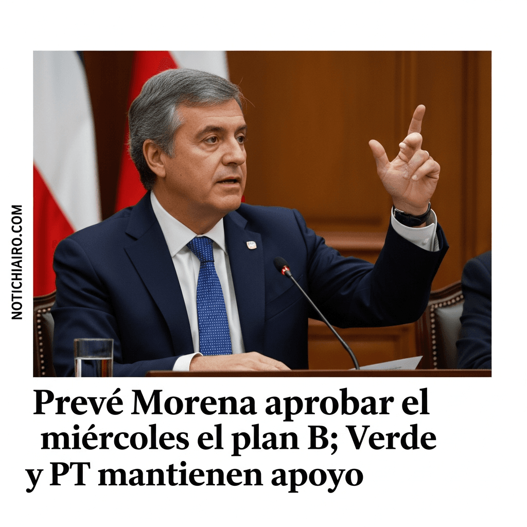 Prevé Morena aprobar el miércoles el plan B; Verde y PT mantienen apoyo