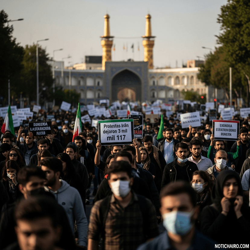 Protestas en Irán dejaron 3 mil 117 muertos: balance oficial