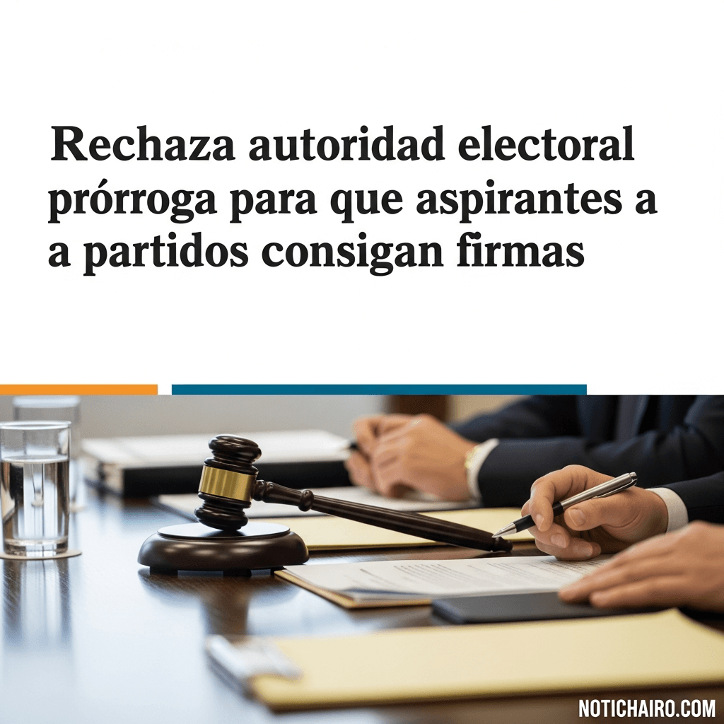 Rechaza autoridad electoral prórroga para que aspirantes a partidos consigan firmas