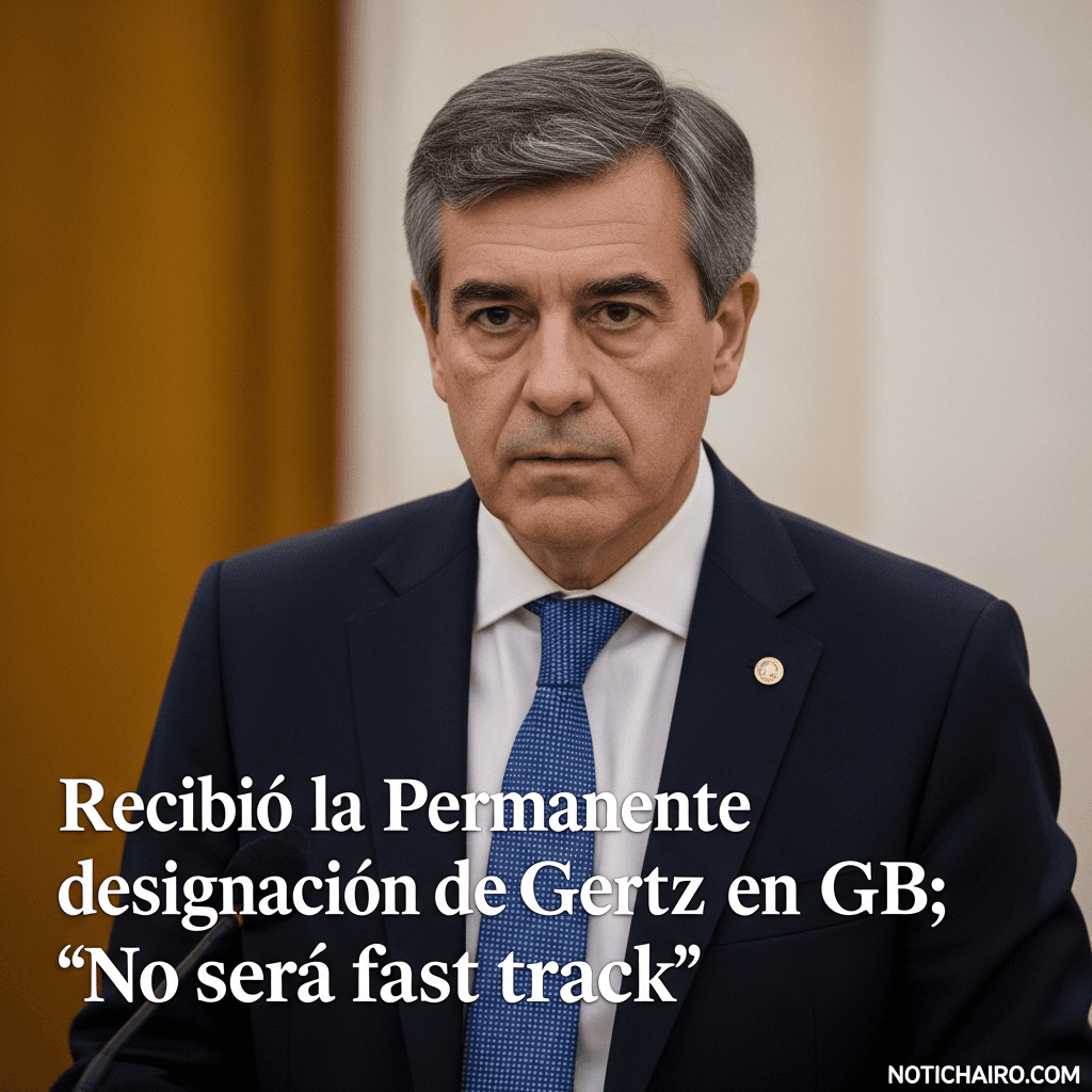 Recibió la Permanente designación de Gertz en GB; “no será fast track”