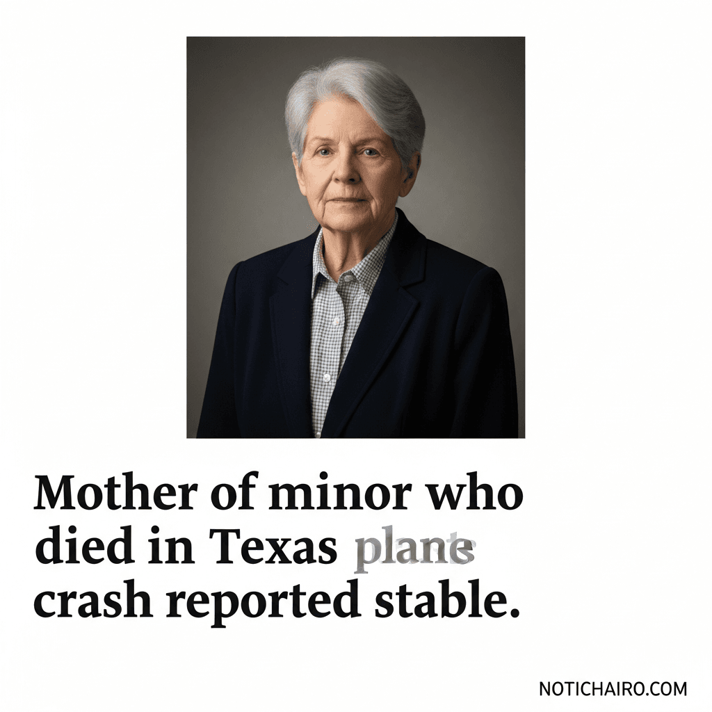 Reportan estable a madre del menor que falleció al desplomarse avión en Texas