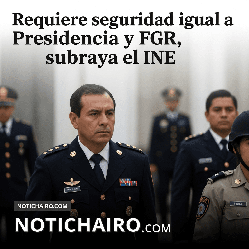 Requiere seguridad igual a Presidencia y FGR, subraya el INE