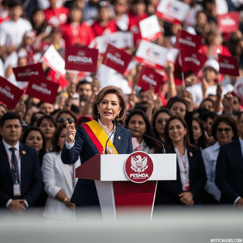 Respaldo guinda a la mandataria