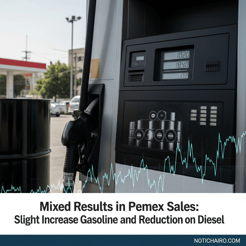 Resultado mixto en ventas de Pemex: ligero incremento en gasolina y reducción en diésel