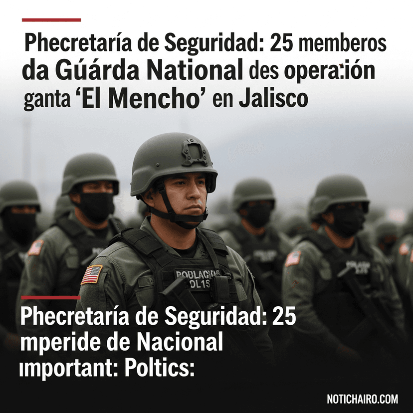 Secretaría de Seguridad: 25 miembros de la Guardia Nacional murieron tras el operativo contra ‘El Mencho’ en Jalisco
