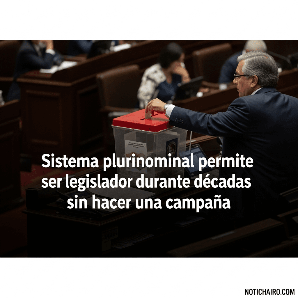 Sistema plurinominal permite ser legislador durante décadas sin hacer una campaña