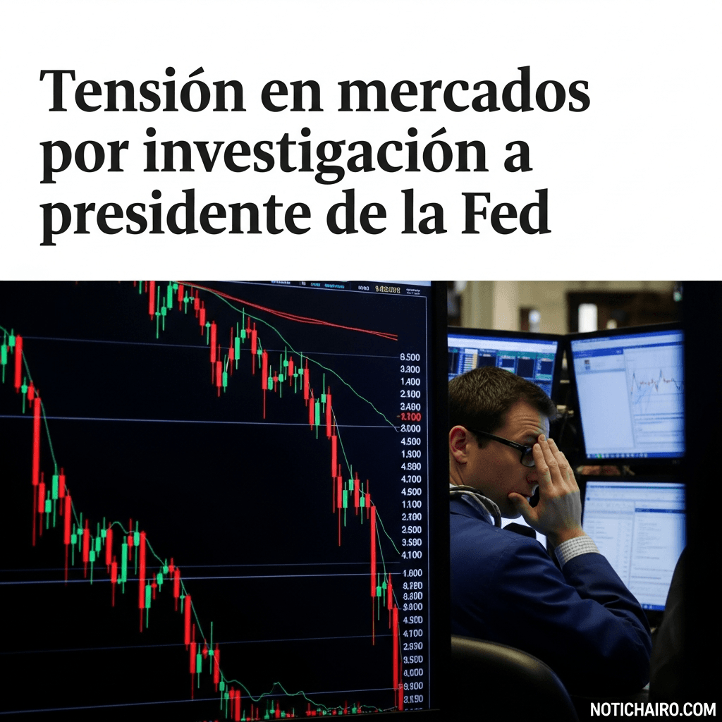 Tensión en mercados por investigación a presidente de la Fed