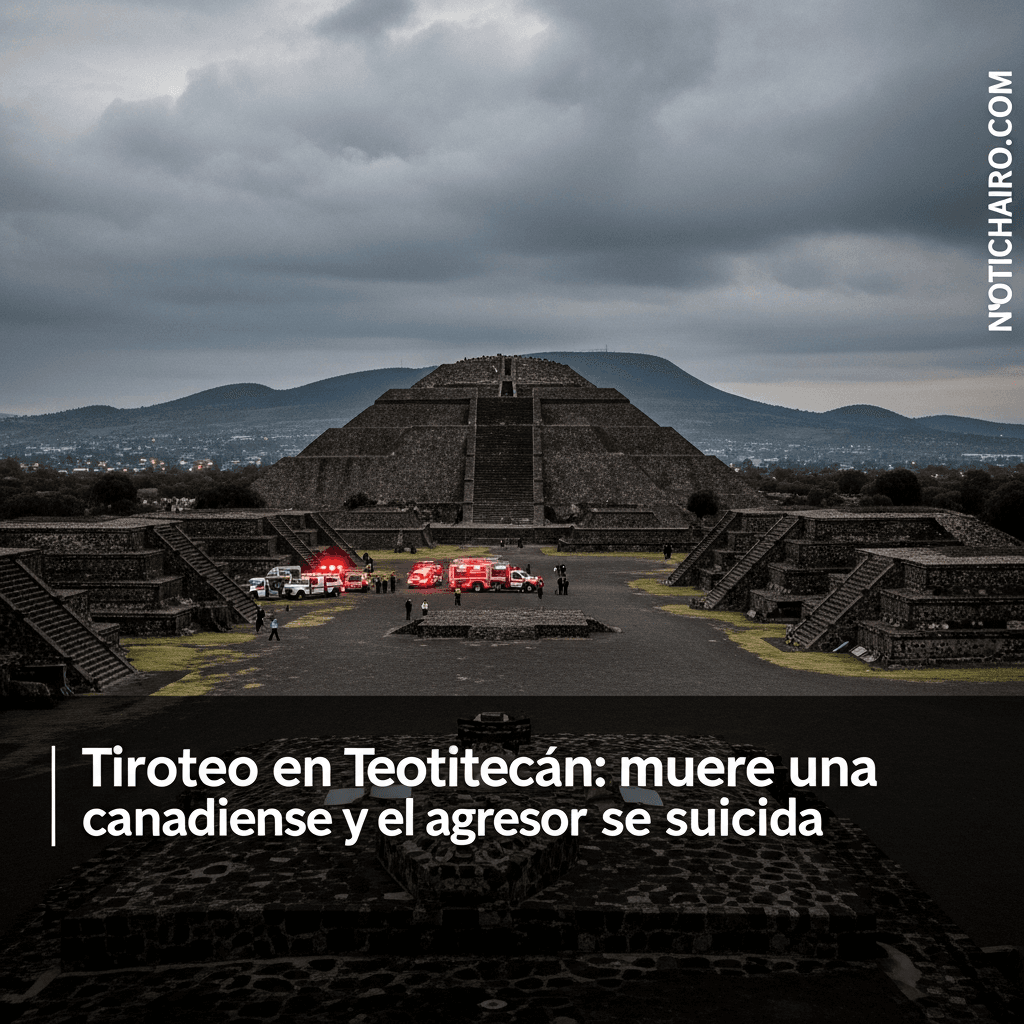 Tiroteo en Teotihuacan: muere una canadiense y el agresor se suicida